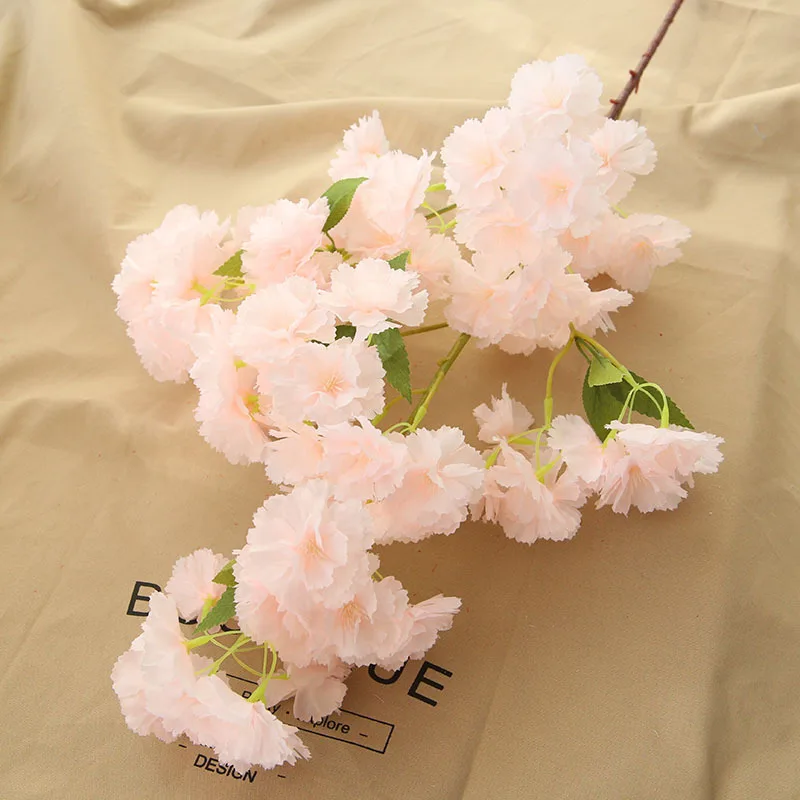 Kunstlik lill, Roos, cherry blossom võltsitud lill pulm kodu kaunistamiseks Fotograafia teenetemärgi