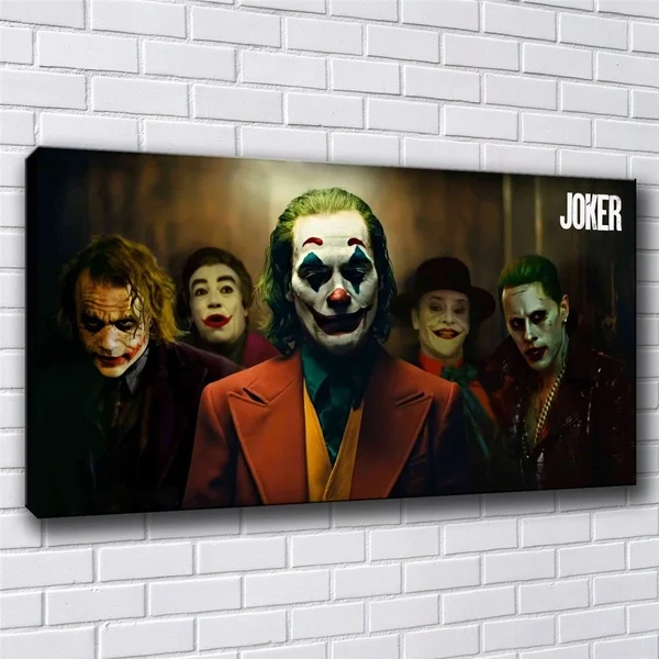 Joker Movie Poster Seina Art Lõuend Seina Maali Kunst elutuba Home Decor (raamita)