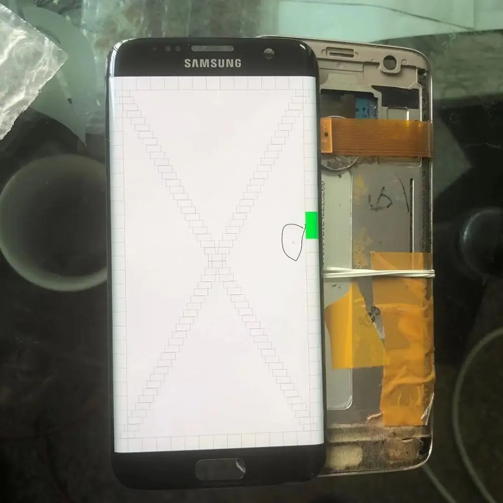 Algne lcd Samsung Galaxy S7 Serv G935 G935F G935FD LCD Ekraan, millel on Puutetundlik Digitizer 5.5