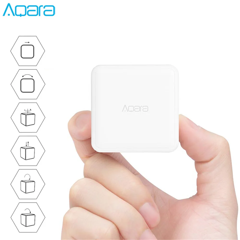 Algne Aqara Magic Töötleja Cube Zigbee Versioon Kontrollitud Kuus Meetmete Smart Home Seadme Xiaomi mi kodu APP Android ja IOS