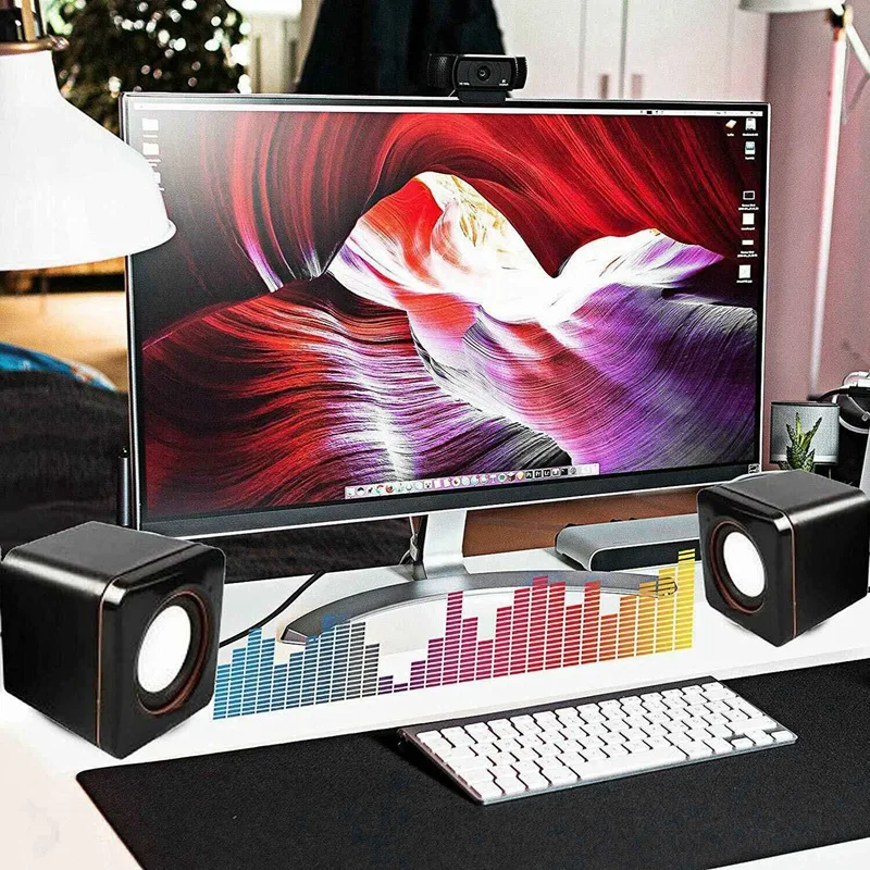Kaasaskantav Arvuti Kõlarite 2 Tk USB Power Arvuti Kõlar Stereo 3.5 mm, Lauaarvuti, Sülearvuti, Mini Traadiga Woofer Speaker AC