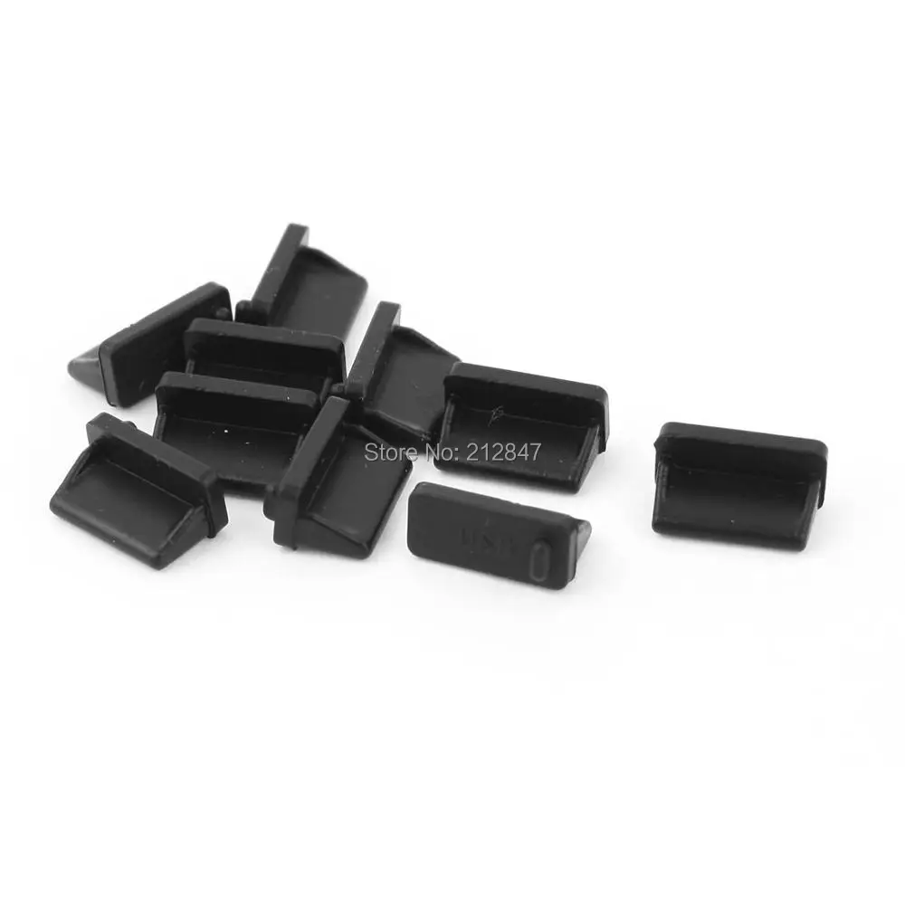 10tk Silikoon USB-Pordi Pistiku Kaas Anti Tolmu Protector Must Naine Lõpuks tööriistade Osad