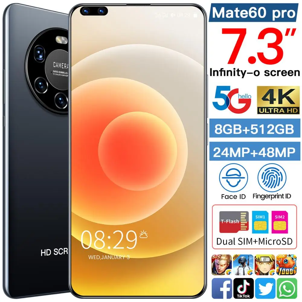 STOCK Hauwel Mate 40 Pro 5G MobilePhone 7.3