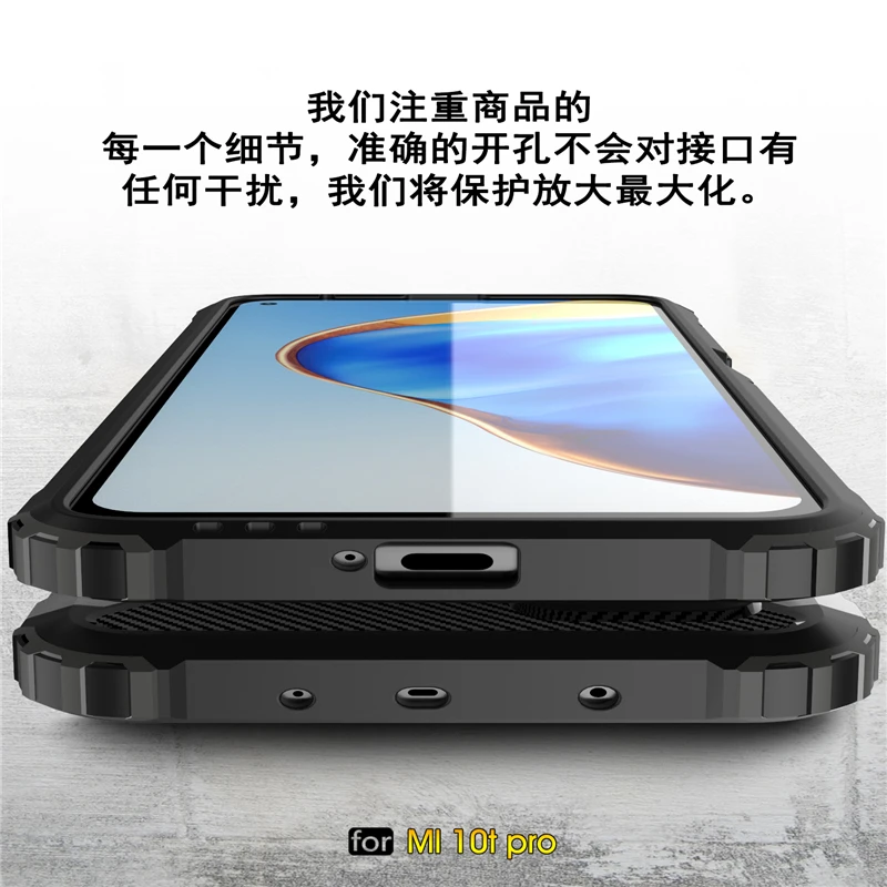 Juhul Xiaomi Mi 10T Pro 5G Juhul Anti-knock TPÜ+PC Hübriid Armor Kaas Xiaomi Mi 10T Pro 5G Telefoni Puhul Xiaomi Mi10T Pro