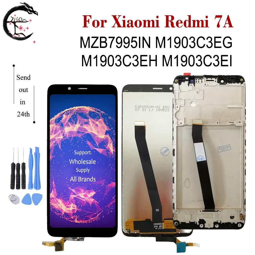 LCD Xiaomi Redmi 7 lcd Redmi 7A Ekraan Touch Digitizer Assamblee Redmi7 Ekraan Raami Redmi7A LCD Asendamine