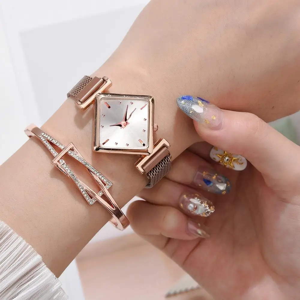 Luksuslik Naiste Sulamist Magnet Vaata Mood Daamid Kvarts Käekell Vabaaja Naiste Vaata Naiste Magnet Kellad Reloj Mujer Kell