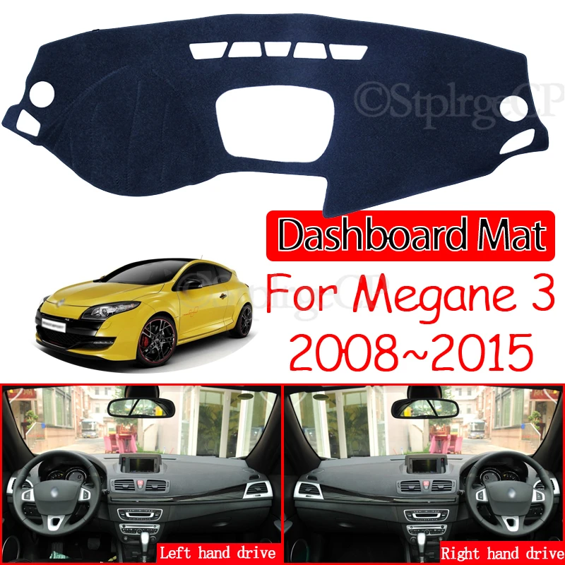Näiteks Renault Megane 3 III MK3 2008 2009 2010 2011 2012 2013 Kupee CC GT Anti-Slip Matt Armatuurlaua Päikesevarju Tarvikud