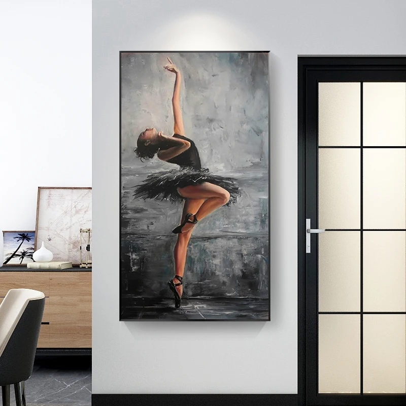 Abstraktne Ballerina Naise Portree Lõuendile Maali Plakatid ja Pildid Cuadros Seina Kunst elutuba Home Decor