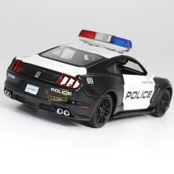 1:32 Ford Shelby Mustang Policecar Modle Sulamist Auto Valatud Roadster 911 Autode Mudelid Diecast Metal Sõiduki Mudel Autod Mänguasjad