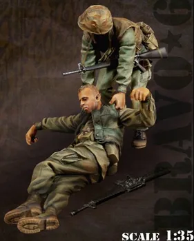 1/35 mõõtkavas USA Vietnami Sõtta, et päästa oma seltsimehed 2 inimest miniatuuri Vaik Mudeli Komplekt joonis Tasuta Shipping