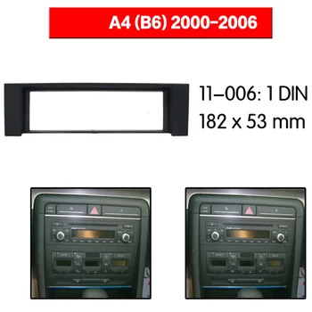 1 Din Auto stereoraadio Sidekirmega Paneel Plaat Raami Adapter A4 B6 2000-2006 Auto Sisekujundus