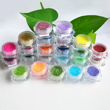 1 Komplekt Virvendama Glitter 24 Värvi Pulber Tätoveering Kit Ajutine Teemant Värvi Ilu kehamaalingud Meik Henna Šabloon + Pintsel+ Liim