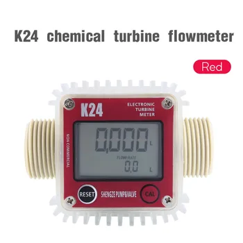 1 Tk K24 LCD Turbiini Digitaalse Diisel Kütusekulu Arvesti Laialdaselt Kasutatakse Kemikaale, Vesi