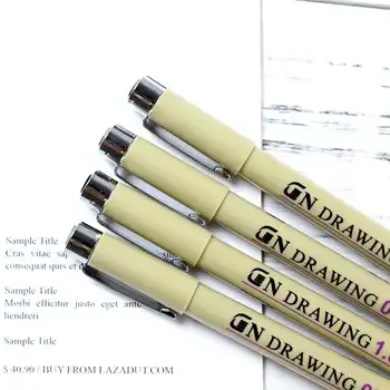1 tk must Pigma micron pen-veekindel-joonistatud design sketch nõela pliiats käes dawing liner fineliner cartoon allkiri pliiatsi