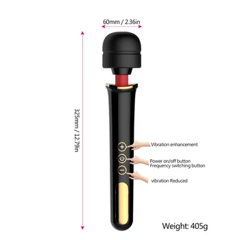 10 Speed Pea Magic Wand Vibraator Keha Massaaž Clit Stick Stimulaator USB-Laadimine G-Spot Vibraator Erootiline Täiskasvanud Sugu Mänguasjad, Naiste