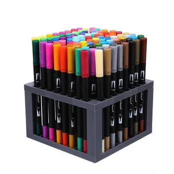 100 colurs Värvilised Pliiatsid Dual Nippi Harja Sm Pen-Vee Värvi Trahvi Liner Art Sm-i Jaoks Värvimine, Joonistamine Maalimine Kalligraafia