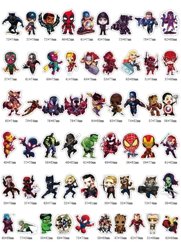 100 Uut mittekorduv Marvel Avengers Anime Hero Iron Man Spiderman Kleebis Pagasi Arvuti Vee Tassi Veekindel Kleebised