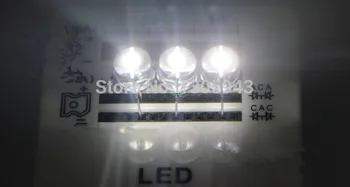 1000 tk/palju 5mm straw hat lamp led diood LED valge (F 4.8 mm)3.2-3.4 v 1400-1600mcd led valgusdioodid mix color kit