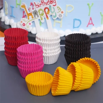 1000 Tk Värv Mini Cupcake Paberi Cups Muffin Juhtudel Cupcake Liner Küpsetamine Hallituse Paber Kook Wrapper Kook Dekoreerimiseks Tööriist