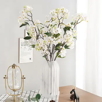 100cm Pika Varre Apple Blossom Kunstlikku Lille Filiaalid Kodus Laua Kaunistamiseks Aed Võltsitud Dekoratiivsed Lilled