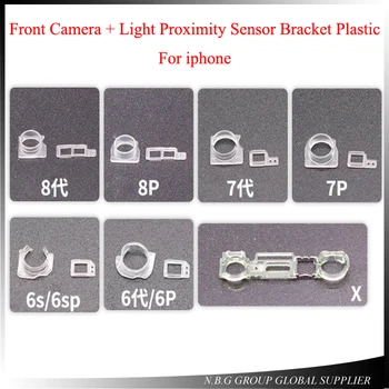 100set LCD Ees Plastikust Kaamera Objektiiv iPhone 8 7 6 6s pluss 5 5s Lähedus Light Sensor esikaamera Objektiiv Bracket Hoidiku Klamber