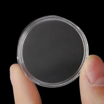 100tk 21mm Ring läbipaistvast Plastikust Mündi Omanik Kapslid Kasti Hoidmine Selge Ring, vitriinid Mündi Omanikud