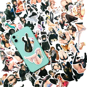100tk Anime Hentai Sexy Girls Kleebis Ilus Suu Täiskasvanute Võrgutamise Ilu Veekindel Sülearvuti Kitarr Laps Mänguasja Kleebised Decal