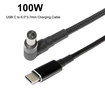 100W USB-Tüüp C-6.0x3.7mm Isane Pistik Converter Dual E-Mark Kiibid USB-C PD Laadimise Kaabel Juhe Asus FX-PRO Sülearvuti