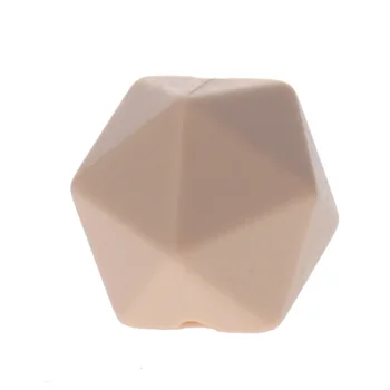 10pc 14mm Silikoon Icosahedron Beebi Teether Helmed söögi Imiku Närimine Lutt Kett Tarvikud Meele Mänguasjad, Dušš Kingitus