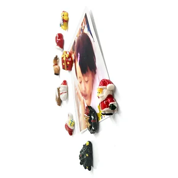 10tk Jõulud Külmkapp magnet Hirv Santa Claus tahvel kleebis Vaik Külmkapi Magnetid Kodus DIY Kaunistamise Tarvikud