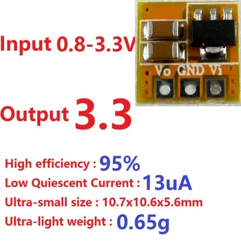 10x DC Boost Converter 0.8-3.3 V 3.3 V Etapp-up pingeregulaatori Toide Moodul
