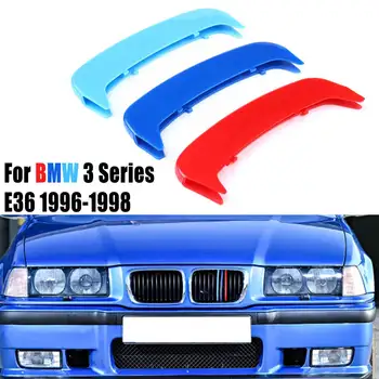11 Poolakad 3 Värvid Neer Iluvõre 3 Tricolor Iluvõre Kate Klambrid Sisekujundus BMW 3-Seeria E36 1996-1998 integreeriti 3D Kleebised