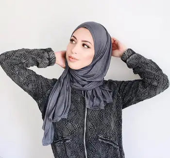 (12 tükki/palju) moslemi jersey virvendama hijab naiste mood glitter sall sall hijabs JLS122