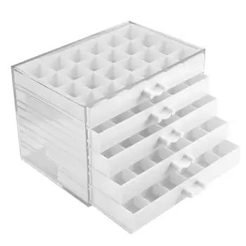 120 Võrgud Nail Art Teenetemärgi Storage Box Konteiner Korraldada Ladustamise Plastik Sahtli Box Rant Konteiner Fake Küünte Display Case
