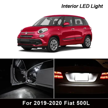 13pcs Canbus vigadeta LED Interior Light Kit Pakett 2019-2020 Fiat 500 L Auto Tarvikud Kaart Dome Pagasiruumi Litsentsi Kerge