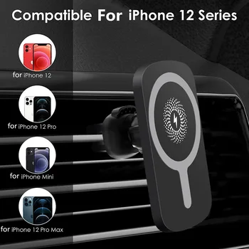 15W Kiire Traadita Qi autolaadija Hoidik C-Tüüpi Kiire Magnet Laadimise Dock iPhone 12 Pro Max 12 Mini 12 Magsafe Juhul