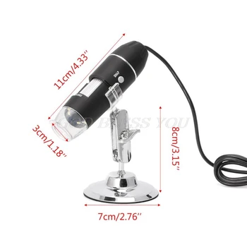 1600X USB Digital Microscope Kaamera Endoscope 8LED Luup Metallist Seista Tilk Laevandus
