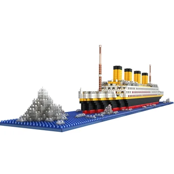 1860pcs RMS titanic Mudel suurte kruiisilaevade Laeva/paadi diy Hoone Diamond Plokid klassika Mänguasjade näitus/collection Kingitus lastele