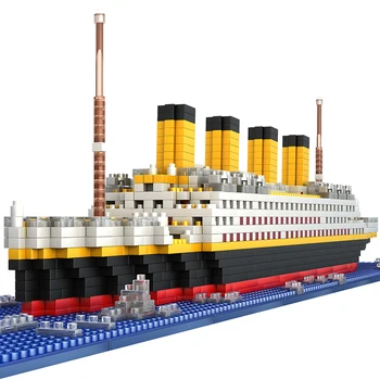 1860pcs RMS titanic Mudel suurte kruiisilaevade Laeva/paadi diy Hoone Diamond Plokid klassika Mänguasjade näitus/collection Kingitus lastele