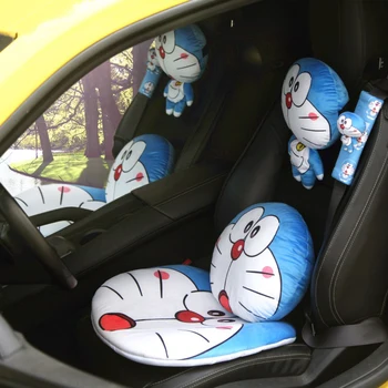 1pair 22cm cartoon doraemon Crayon Shin-chan Sakura Momoko Ultraman fox auto turvavöö kate Sõiduki täistopitud mänguasi