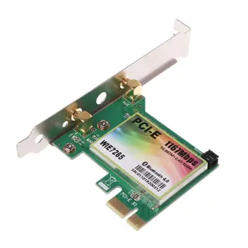 1Set 1200Mbps Traadita WiFi Võrgu Kaart Bluetooth 4.0 Dual Band PCI-Express Desktop Adapter Kaart