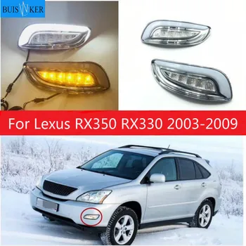 1set LED päevatuled jaoks Lexus RX350 RX330 2003~2009year eesmine udutulelatern päevatuled kaitseraua kerge