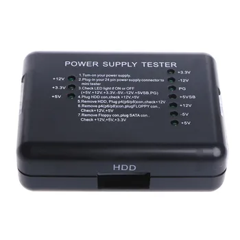 1tk ATX Toide Tester 20/24 Pin Molex SATA HDD Connectors For PSU PC Whosesale