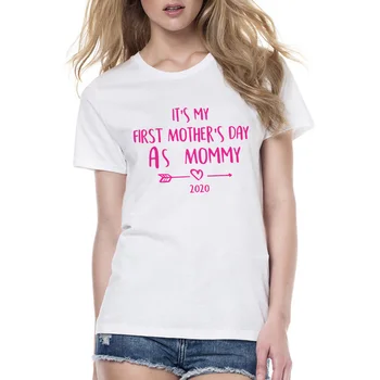 1tk Emme on Esimene emadepäev 2020 Emme ja Mulle Sobitamine Varustus Ema Tshirt Beebi Bodysuit 1. Emade Päev Pool Kandma Riideid