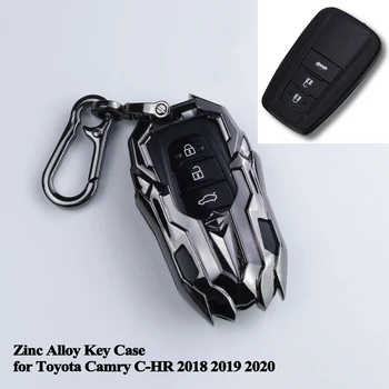 1tk Styligh Auto Võti Juhul Katta Protector Tsingi Sulam Key Shell Stiil Autode Lisavarustus Toyota Camry C-HR CHR 2018 2019 2020
