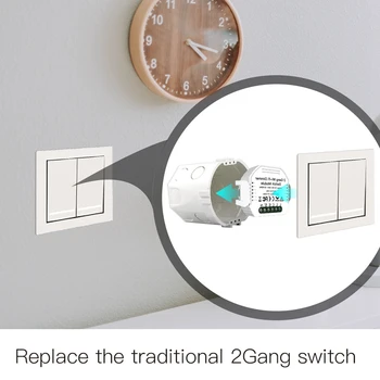 2 Gang DIY WiFi Smart-2 Viis LED-Dimmer Lüliti Moodul Smart Life/Tuya APP Kaugjuhtimispuldi Tööd Alexa Google