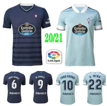20 21 Top Celta Vigo IAGO ASPAS 2020 2021 Celta de Vigo RAFINHA Camiseta de futbol S. MINA Täiskasvanud Särgid, Vabaaja T-Särk