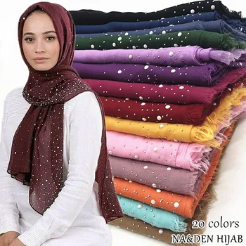 20 värv Jõulud hijab sall lumi dot rant decor salli populaarne sallid moslemi hijab vintage pashmina summuti foulard 10tk/palju