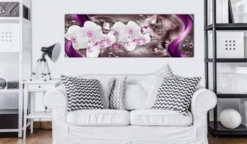 2019 Kokkuvõte Teemant Orhidee Õie Disainilahenduse Lõuend Print Seina Art Kaasaegse Kodu Kaunistamiseks Valida Värvi ja Suurust (raamita)