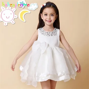 2019 Lapsed Tüdrukud Dress Väikelapse Riideid Valge Sünnipäeva Printsess Laste Kostüüm Beebi Tüdrukud tutu Kleit Imiku Suvel BC1412